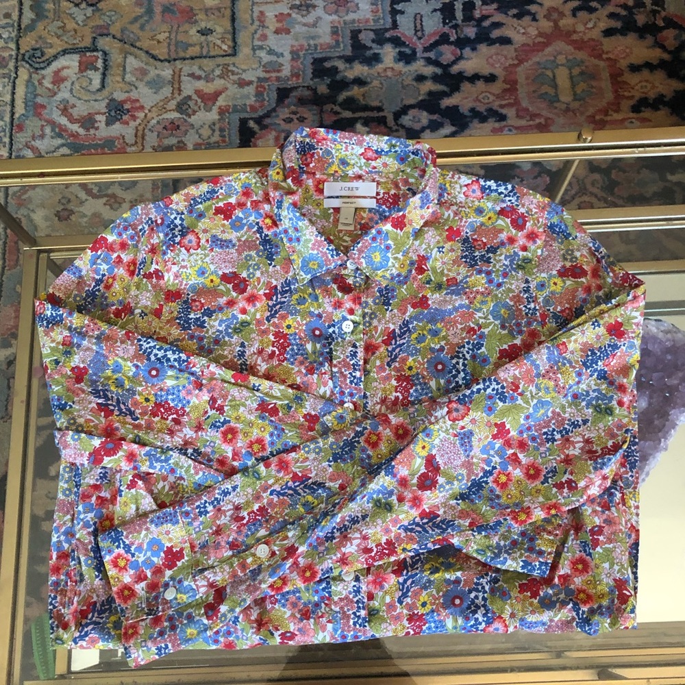 J. Crew button-down perfect shirt in Size 10